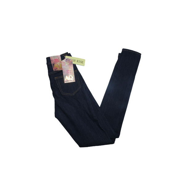 NEW AMERICAN QUALITY DENIM WOMEN'S SIZE 3 HIGH RISE SKINNY BLUE JEANS - Picture 5 of 10